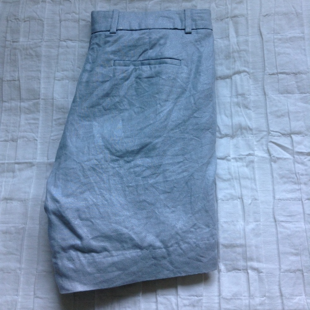 J. Crew shimmer blue shorts